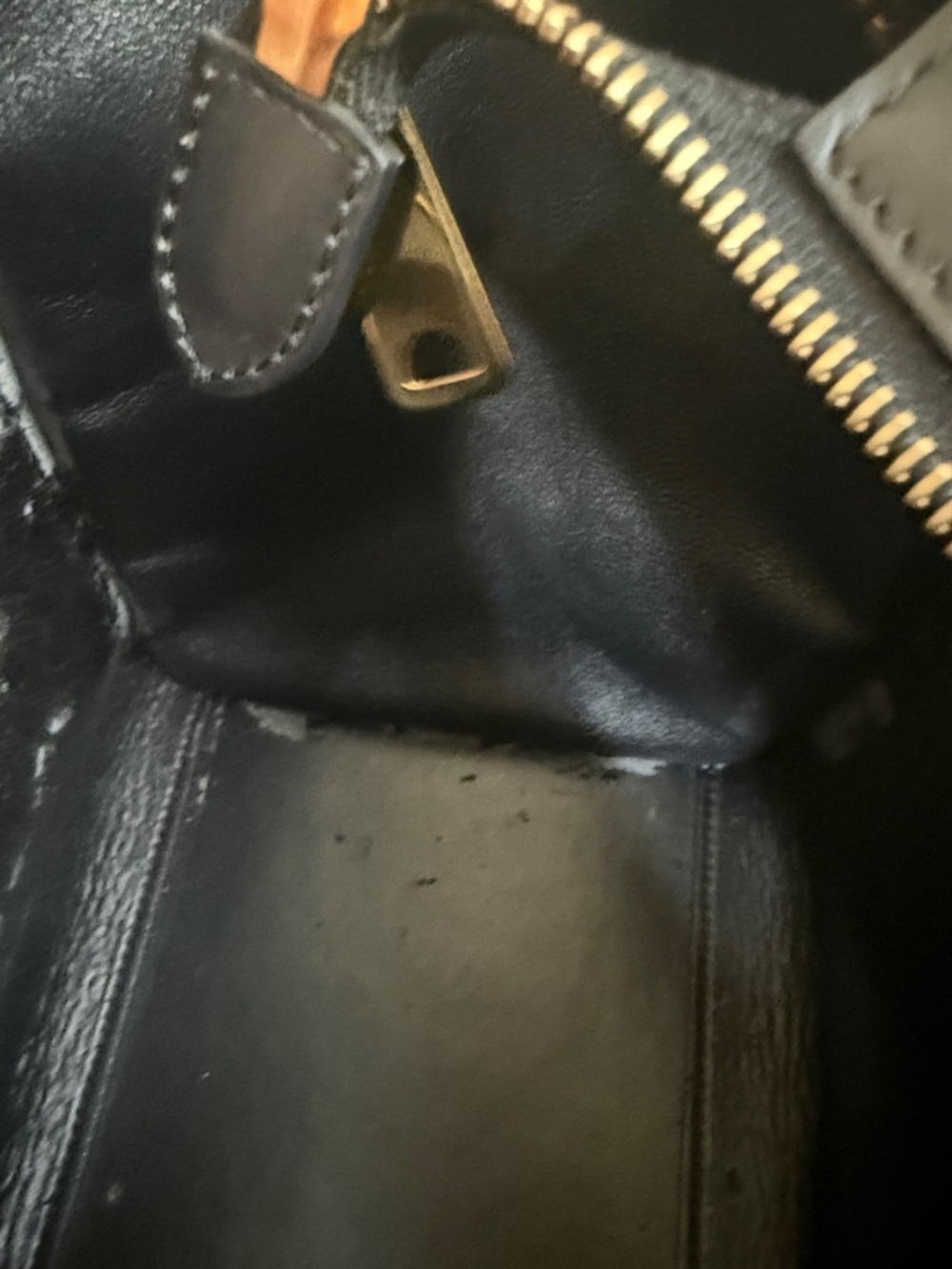 Céline Trapeze Shoulder Bag in Taupe, Navy Blue, and Black - Picture 7 of 14